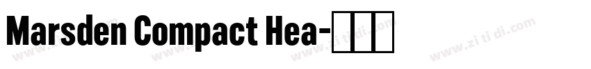 Marsden Compact Hea字体转换